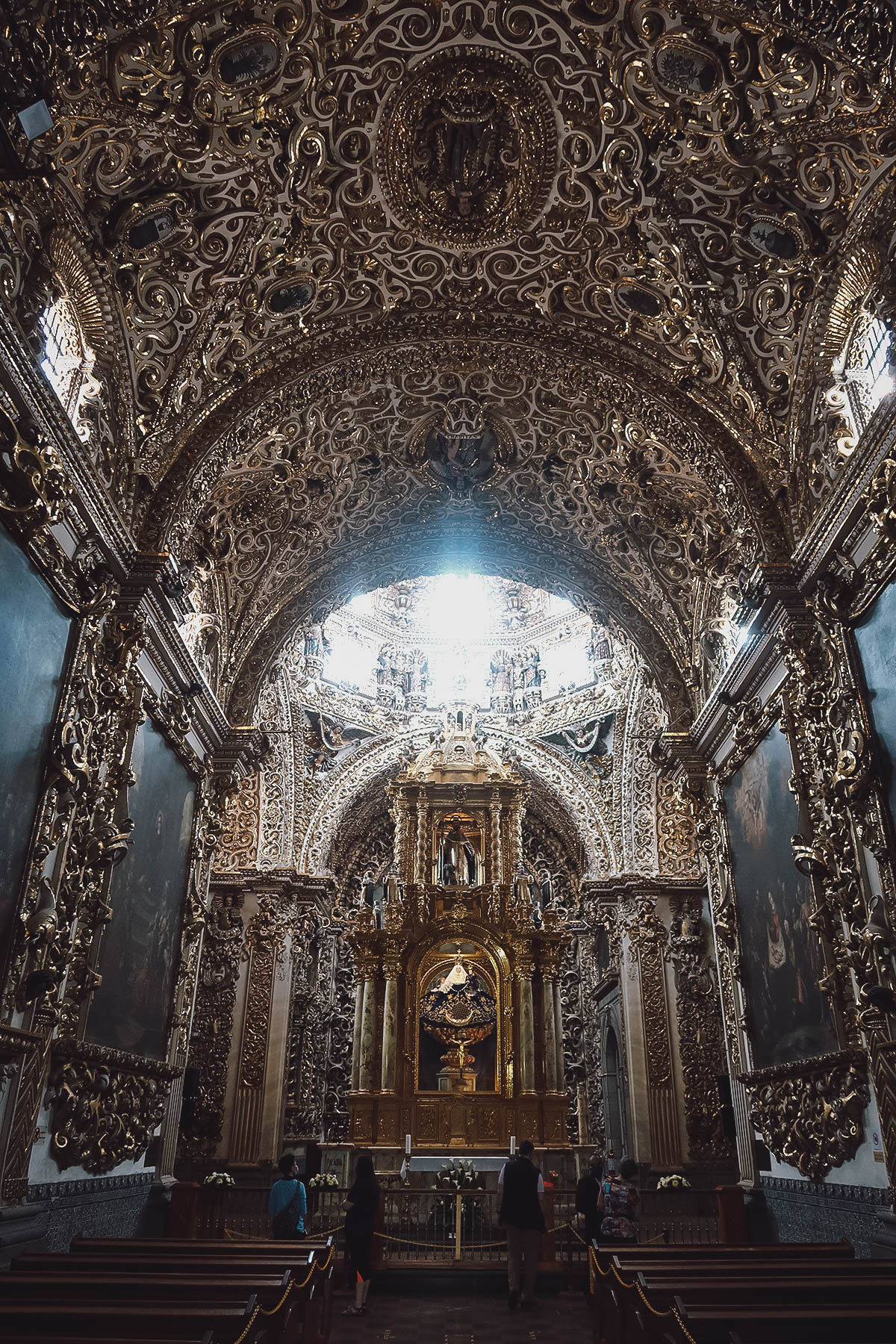 Capilla del Rosario inside Templo de Santo Domingo in Puebla