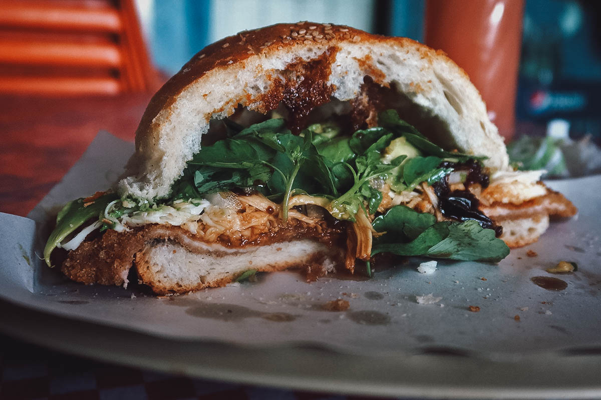 Cemita poblana in Puebla, Mexico