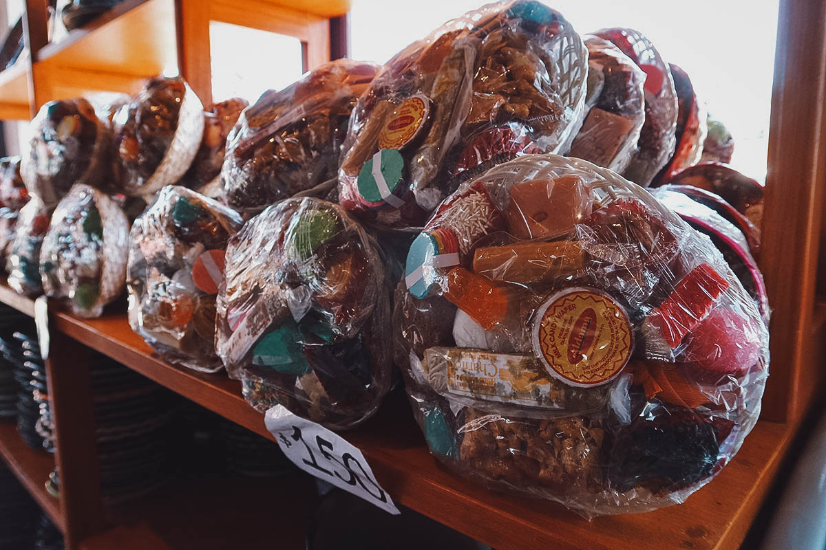 Dulces tipicos at a shop along Calle de los Dulces in Puebla, Mexico