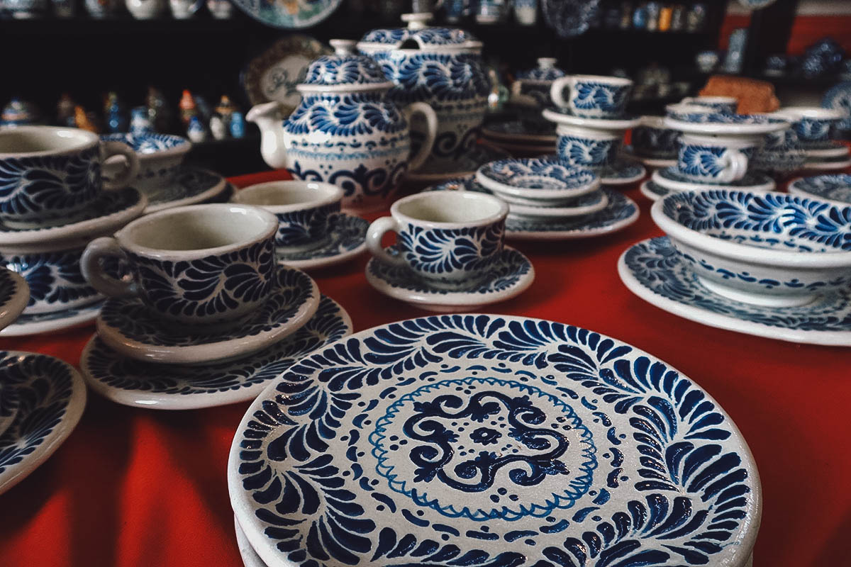 Talavera pottery in Puebla, Mexico