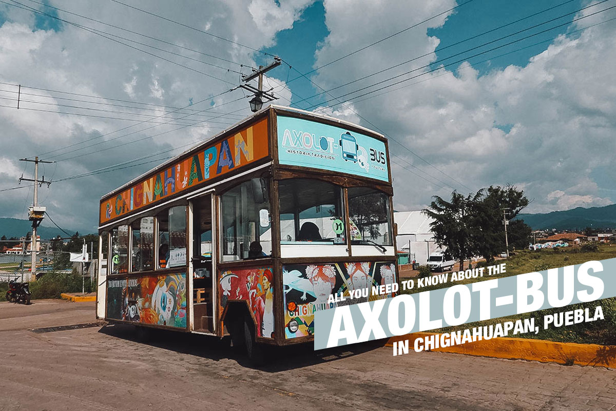 Axolot-Bus in Chignahuapan, Puebla