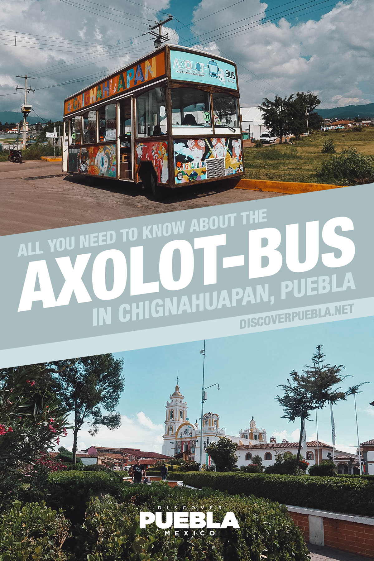 Axolot-Bus in Chignahuapan, Puebla