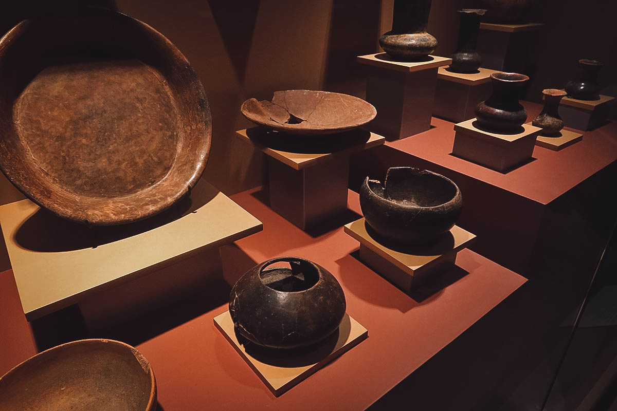 Cantona Ruins in Puebla, Mexico Ceramics at the Cantona Museum