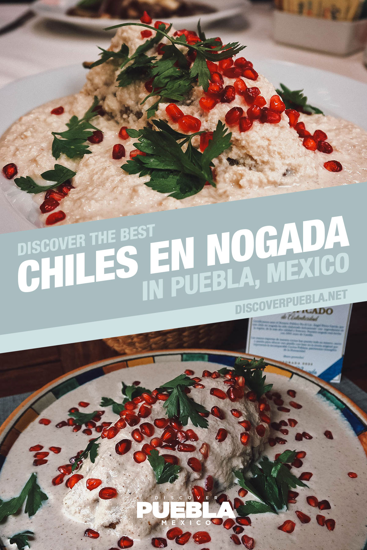 Chiles en nogada, Puebla
