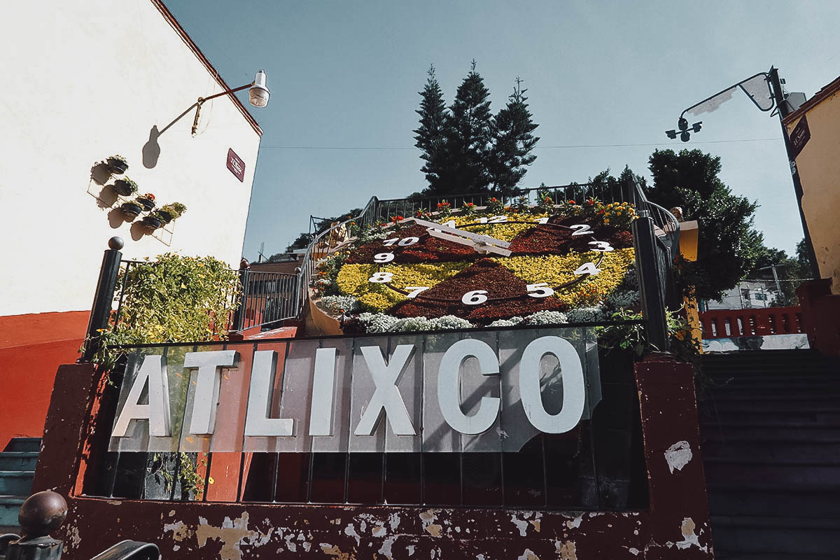 Floral clock in Atlixco, Puebla