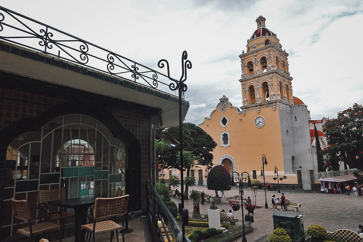 View from The Italian Coffee Company in Atlixco, Puebla